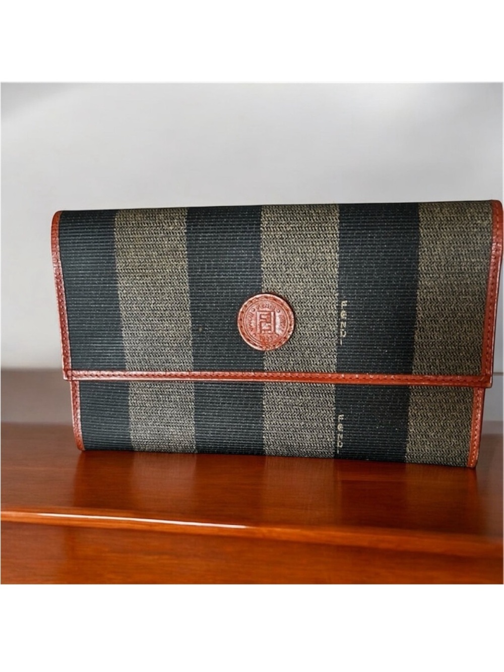 Fendi Pequin Clutch/Wallet